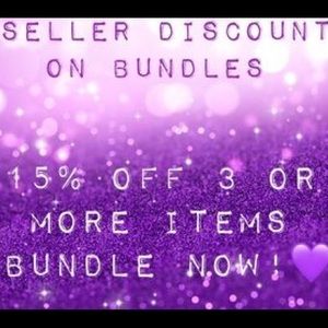 Purchase 3+ items for 15% off